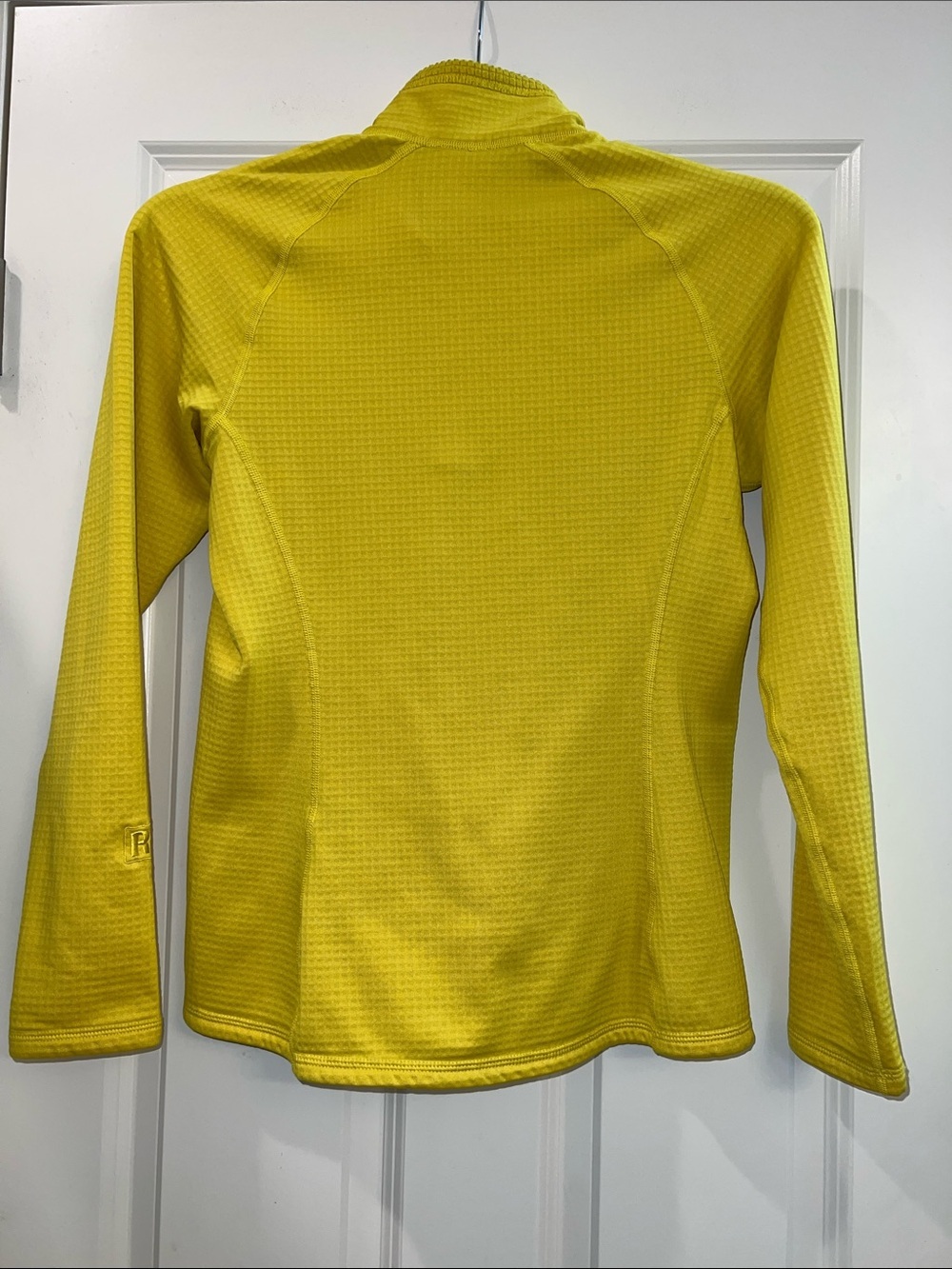Patagonia Yellow Long-Sleeve Quarter Zip Waffle Pullover - Picture 5 of 6